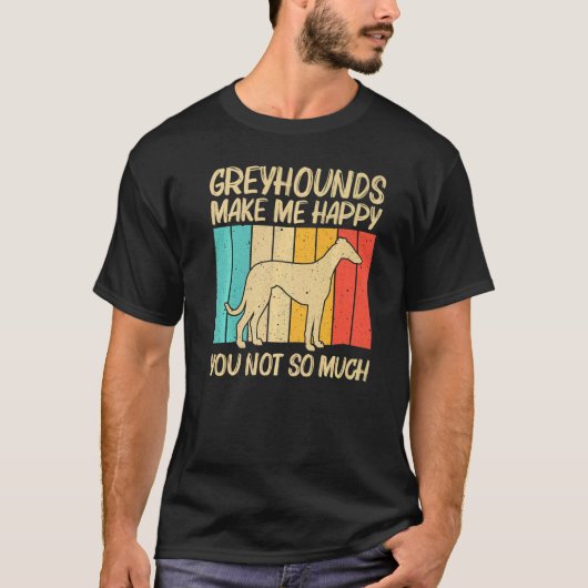 Cool Greyhound For Men Women Sighthound Pet Dog Br T-shirt (Voorkant)