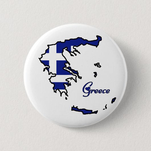 Cool Griekenland Ronde Button 5,7 Cm (Voorkant)