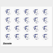 Cool Griekenland Ronde Sticker (Vel)