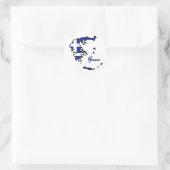 Cool Griekenland Ronde Sticker (Tas)