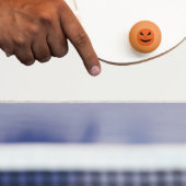 Cool griezelige Jack O'Lantern Halloween zwart ora Pingpongbal (Peddel)