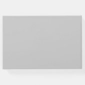Cool grijs trendy script bruiloft gastenboek (Achterkant)