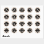 Cool grill chill word art ronde sticker (Vel)