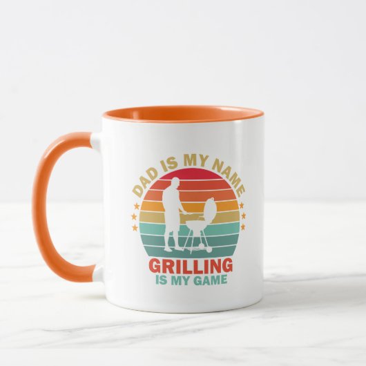 Cool Grill Dad woordkunst Mok (Links)