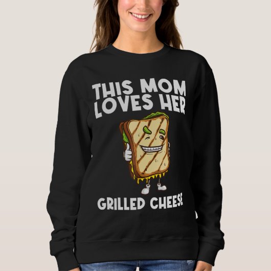 Cool Grilled Cheese Art for Mam Moeder Sandwich Br Trui (Voorkant)