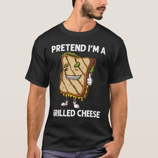 Cool Grilled Cheese Art voor mannen Sandwich Bre T-shirt (Voorkant)