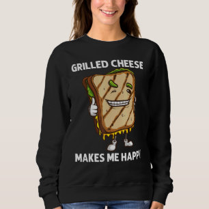 Cool Grilled Cheese Art voor mannen Sandwich Bre Trui