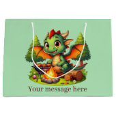 Cool Grilling Dragon tekst toevoegen Groot Cadeauzakje (Voorkant)