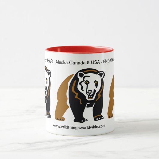Cool GRIZZLY BEER-Conservation - Ecologie - Mok (Midden)