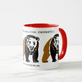 Cool GRIZZLY BEER-Conservation - Ecologie - Mok (Voorkant rechts)