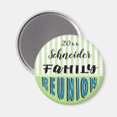Cool Groen Familie Reünie Souvenir Keepsake Gift Magneet (Voorkant / Achterkant)