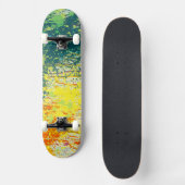 Cool Groen Geel Oranje Geschilderd Persoonlijk Skateboard (Voorkant)
