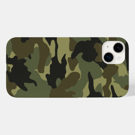 Cool Groen Khaki Camo Camouflage Patroon Case-Mate iPhone Case (Achterkant (horizontaal))