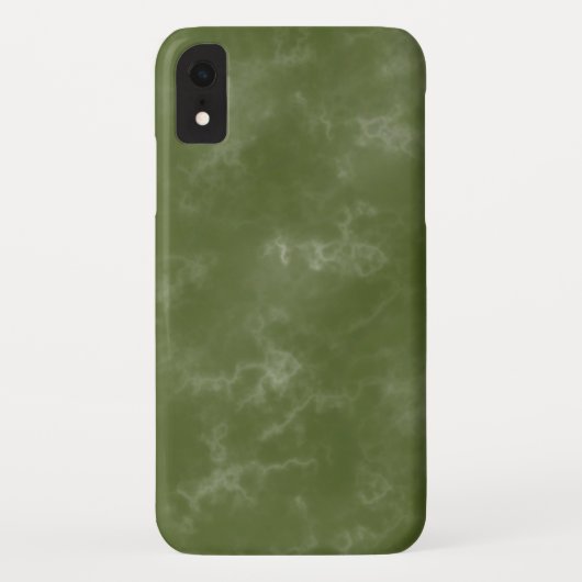 Cool Groen Marbled IPhone XR Hoesje (Achterkant)