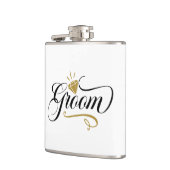 Cool Groom Wedding add name  Heupfles (Links)