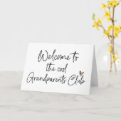 Cool Grootouders Club Baby Zwangerschapsaankondigi Kaart (Gele Bloem)