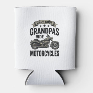 Cool grootvaders rijden motorfietsen Vintage Biker Blikjeskoeler