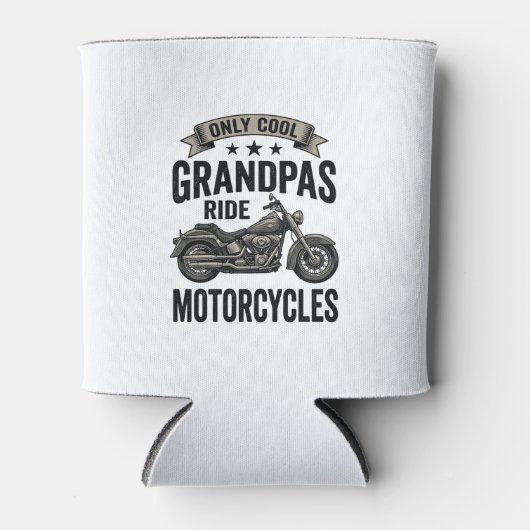 Cool grootvaders rijden motorfietsen Vintage Biker Blikjeskoeler (Voorkant)