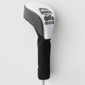 Cool grootvaders rijden motorfietsen Vintage Biker Golfheadcover (Schuin)
