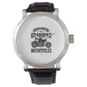 Cool grootvaders rijden motorfietsen Vintage Biker Horloge
