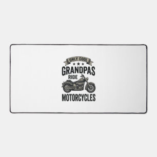 Cool grootvaders rijden op motoren vintage biker s bureaumat