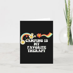 Cool groovy citaat kamperen is favoriete therapie kaart