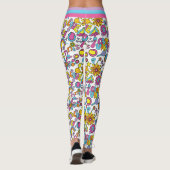 Cool 🎾 groovy pastel tennis leggings (Achterkant)