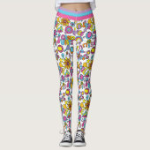 Cool 🎾 groovy pastel tennis leggings (Voorkant)