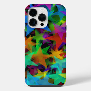 Cool Groovy Regenboog Sterren iPhone 14 Pro Max Hoesje