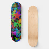 Cool Groovy Regenboogsterren Persoonlijk Skateboard (Voorkant)