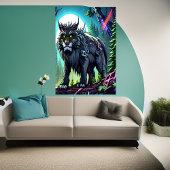 Cool grote fantasiebeest | AI Art Poster