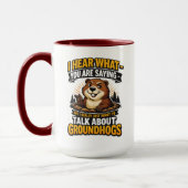 Cool Groundhog Day Groundhog | Funny February Mok (Links)