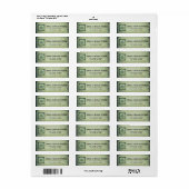 Cool  grundge Irish shamrock Label (Full Sheet)