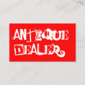 Cool Grunge Antiek Dealer Visitekaartje (Voorkant)