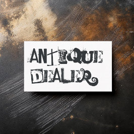 Cool Grunge Antiek Dealer Visitekaartje