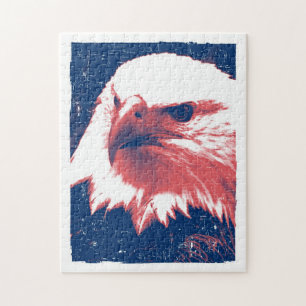 Cool Grunge Bald Eagle Legpuzzel