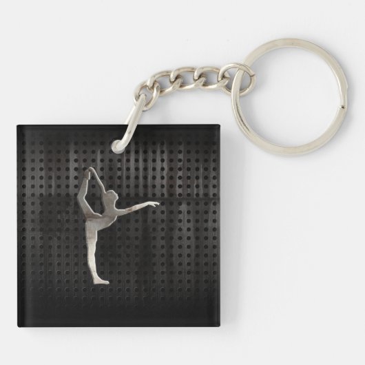 Cool Grunge Ballet Sleutelhanger (Achterkant)