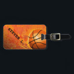 Cool Grunge Basketball Abstracte Art, gepersonalis Bagagelabel<br><div class="desc">Persoonlijke cadeautjes voor basketbalspelers of basketbalfans/fanatici. Gelieve te personaliseren het met uw eigen tekst of de knoop "aanpast het"om naar het ontwerphulpmiddel te gaan waar u tekst kunt toevoegen, de doopvont, de tekstgrootte, de tekstkleur, tekst het plaatsen en meer veranderen. Beschikbaar op andere producten (zoekopdracht onder dezelfde titel) en kan...</div>