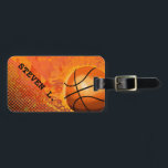 Cool Grunge Basketball Abstracte Art, gepersonalis Bagagelabel<br><div class="desc">Persoonlijke cadeautjes voor basketbalspelers of basketbalfans/fanatici. Gelieve te personaliseren het met uw eigen tekst of de knoop "aanpast het"om naar het ontwerphulpmiddel te gaan waar u tekst kunt toevoegen, de doopvont, de tekstgrootte, de tekstkleur, tekst het plaatsen en meer veranderen. Beschikbaar op andere producten (zoekopdracht onder dezelfde titel) en kan...</div>
