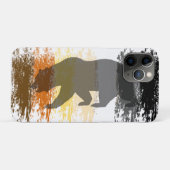 Cool Grunge Beer Schaduw Gay Bear Pride Case-Mate iPhone Case (Achterkant (horizontaal))