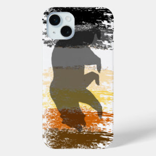 Cool Grunge Beer Schaduw Gay Bear Pride iPhone 15 Mini Hoesje
