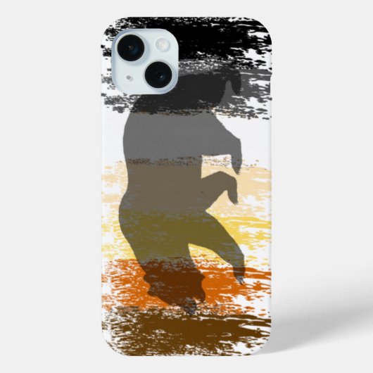 Cool Grunge Beer Schaduw Gay Bear Pride Case-Mate iPhone Case (Achterkant)