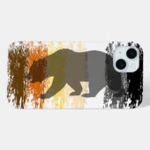 Cool Grunge Beer Schaduw Gay Bear Pride Case-Mate iPhone Case (Achterkant (horizontaal))