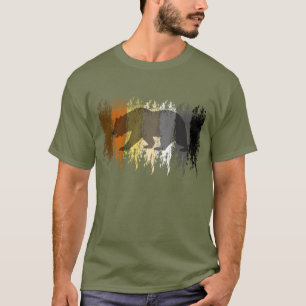 Cool Grunge Beer Schaduw Homoberen Trots T-shirt