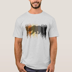 Cool Grunge Beer Schaduw Homoberen Trots T-shirt