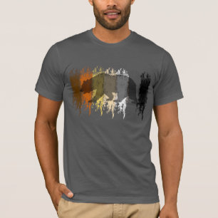 Cool Grunge Beer Shadow Gay Beer Pride T-shirt