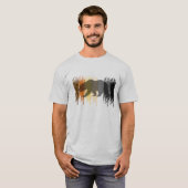 Cool Grunge Beer Shadow Gay Beer Pride T-shirt (Voorkant volledig)