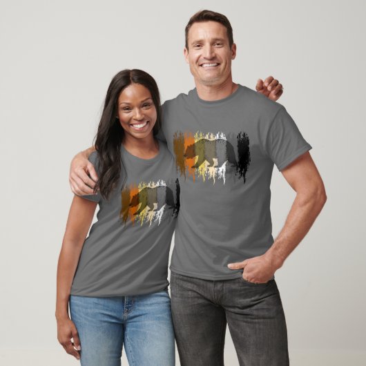 Cool Grunge Beer Shadow Gay Beren Pride T-shirt (Unisex)