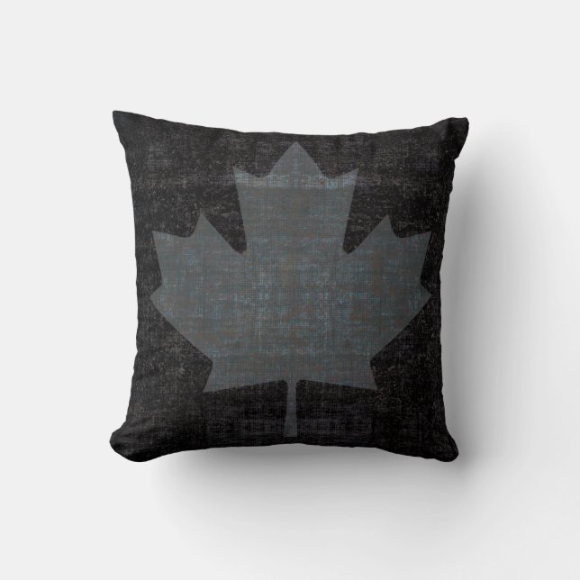 cool grunge Canadese esple leaf vlag Kussen (Voorkant)