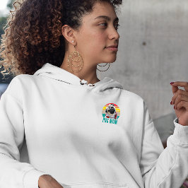 Cool Grunge Distressed Foto Hondenliefhebber Mom Hoodie